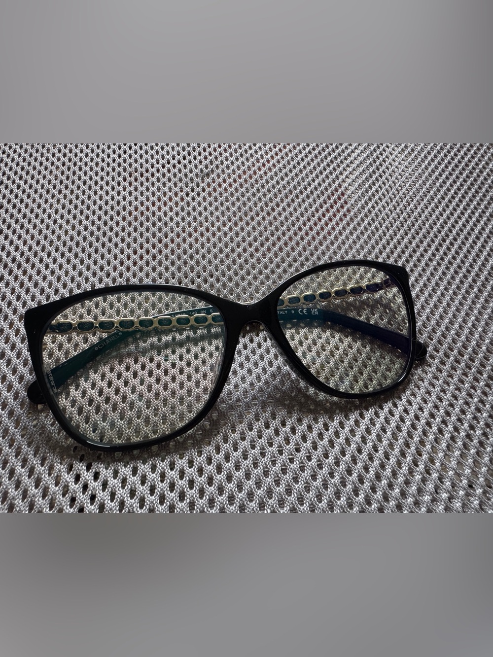 ✨ New CHANEL Black Eyeglasses / Blue Light Glasses Frame ✨ Chained CC Logo - Picture 3 of 8